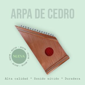 Arpa tipo Salterio de Cedro
